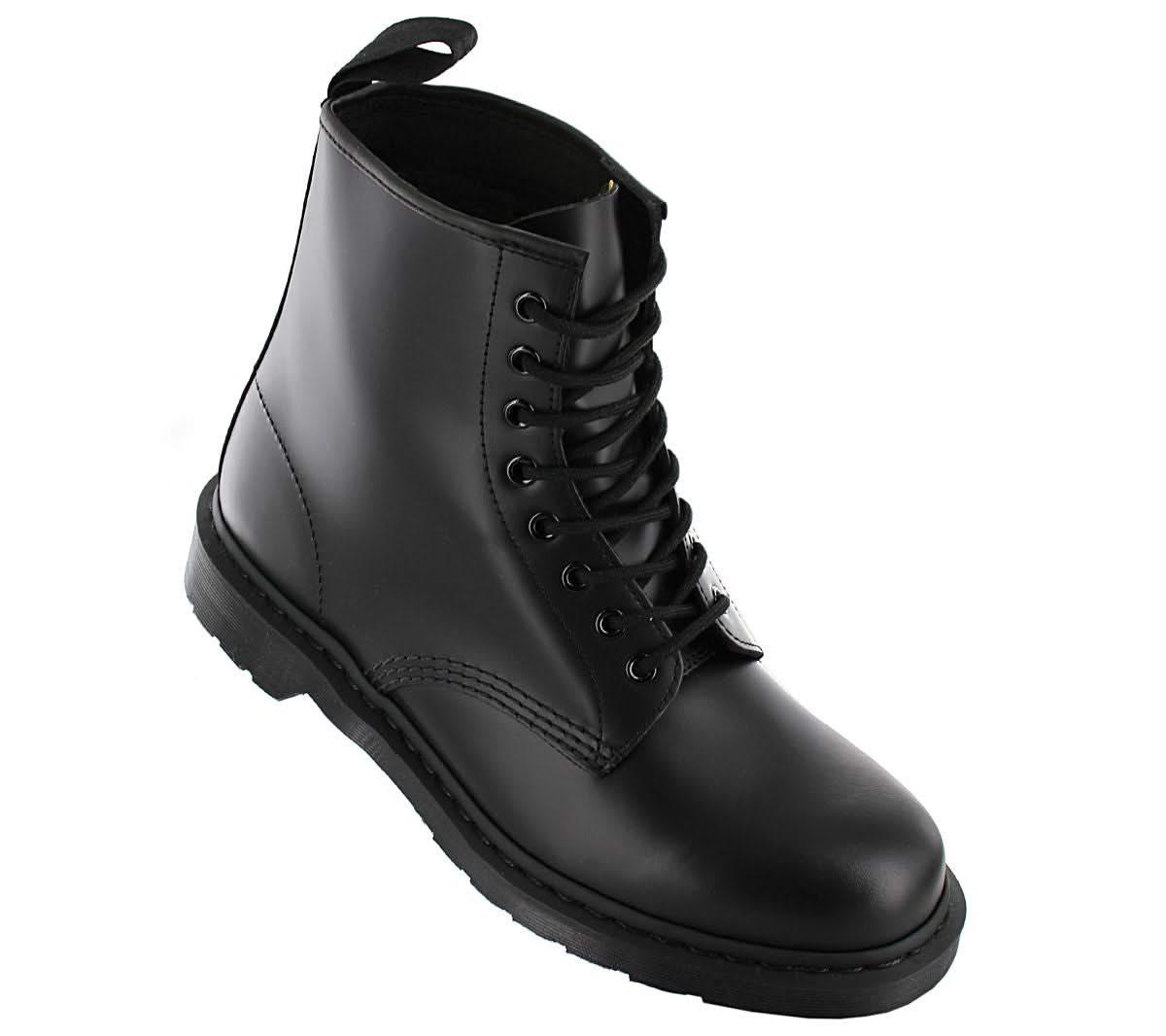 DR. DOC MARTENS 1460 Smooth Mono Milled Leder - Stiefel Boots Schwarz 14353001