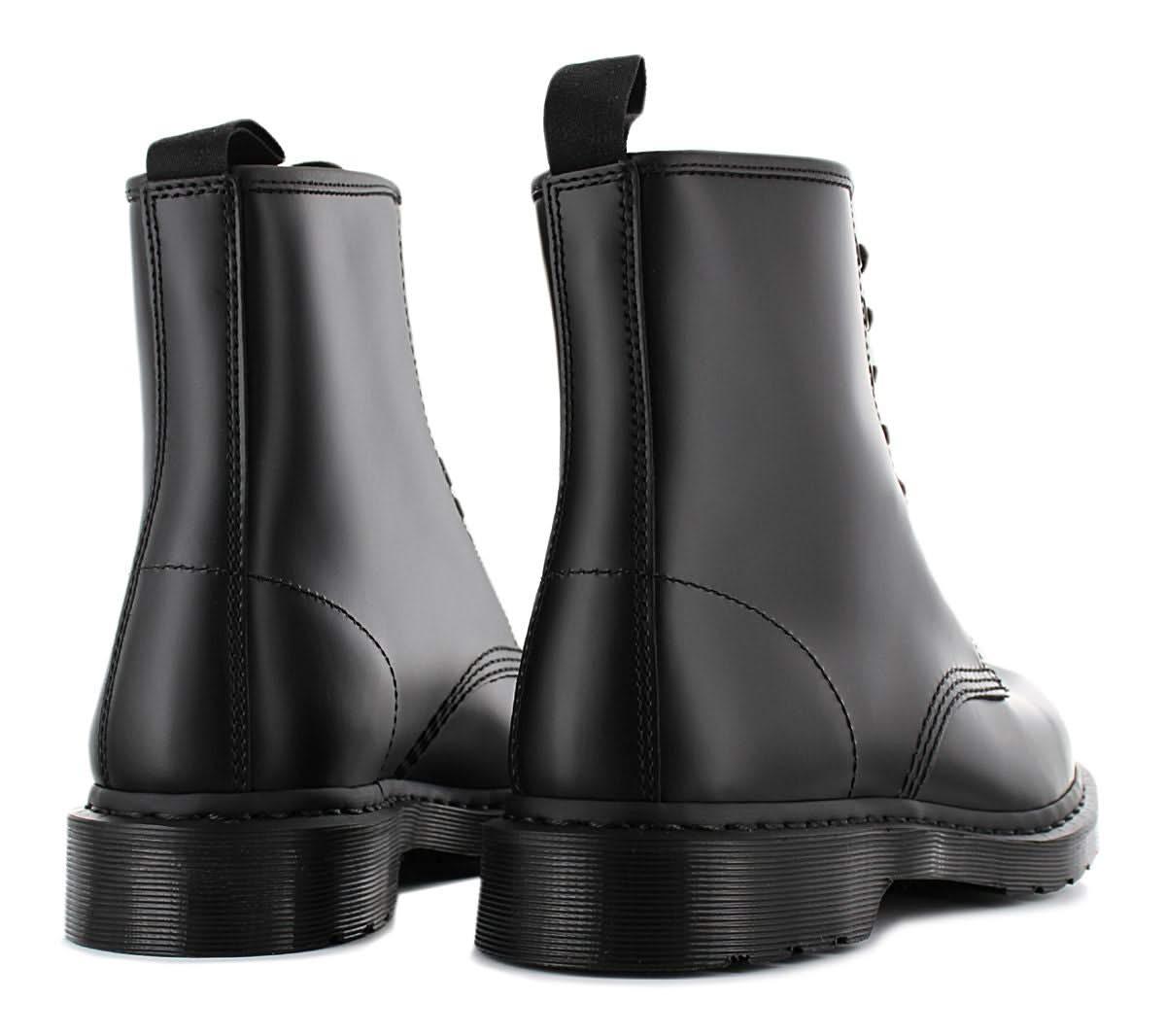 DR. DOC MARTENS 1460 Smooth Mono Milled Leder - Stiefel Boots Schwarz 14353001