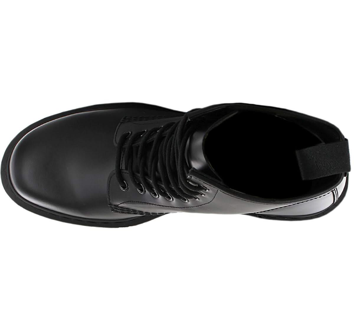 DR. DOC MARTENS 1460 Smooth Mono Milled Leder - Stiefel Boots Schwarz 14353001