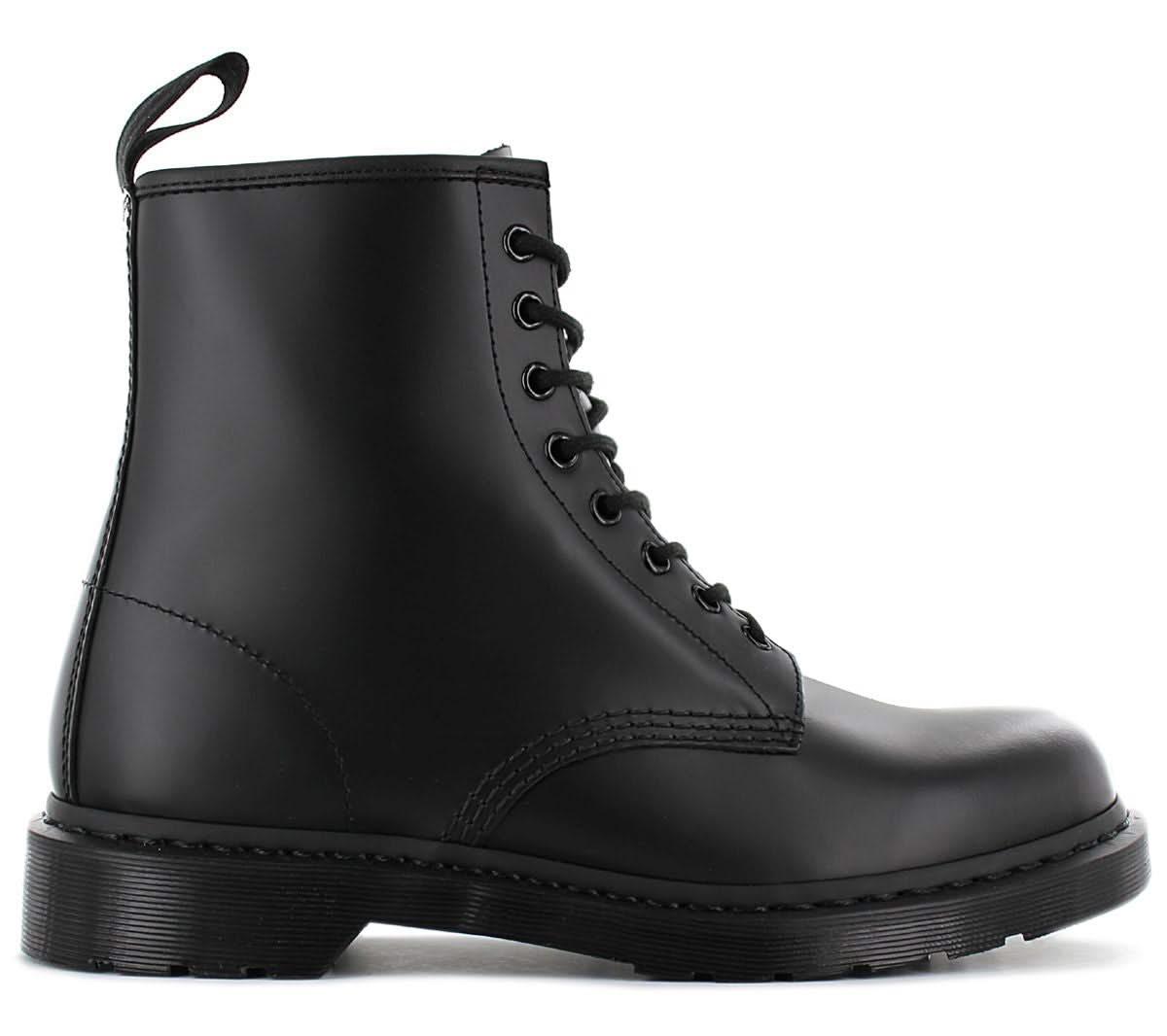 DR. DOC MARTENS 1460 Smooth Mono Milled Leder - Stiefel Boots Schwarz 14353001