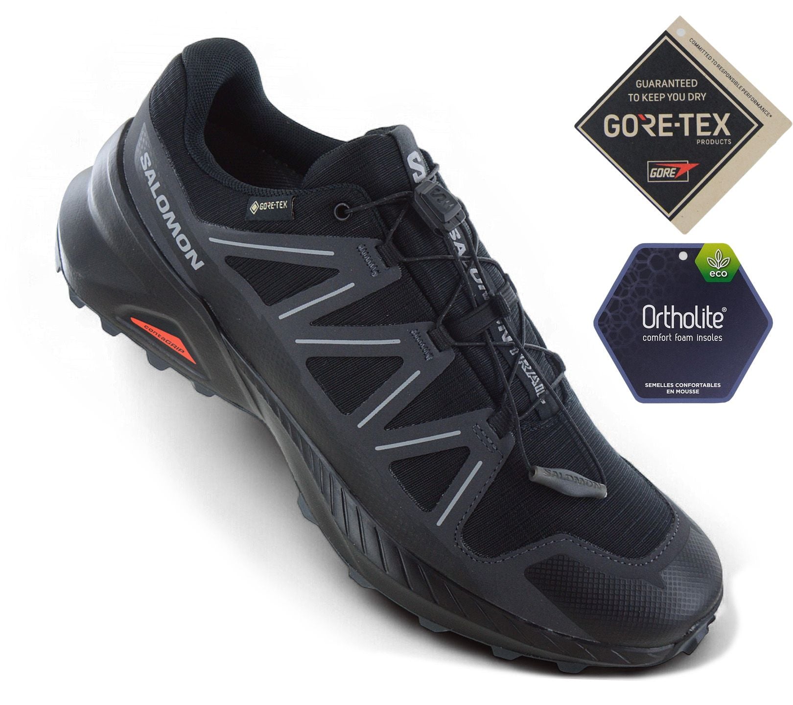Salomon Speedcross Peak GTX - GORE-TEX - Herren Trail-Running Schuhe Laufschuhe Schwarz 478538