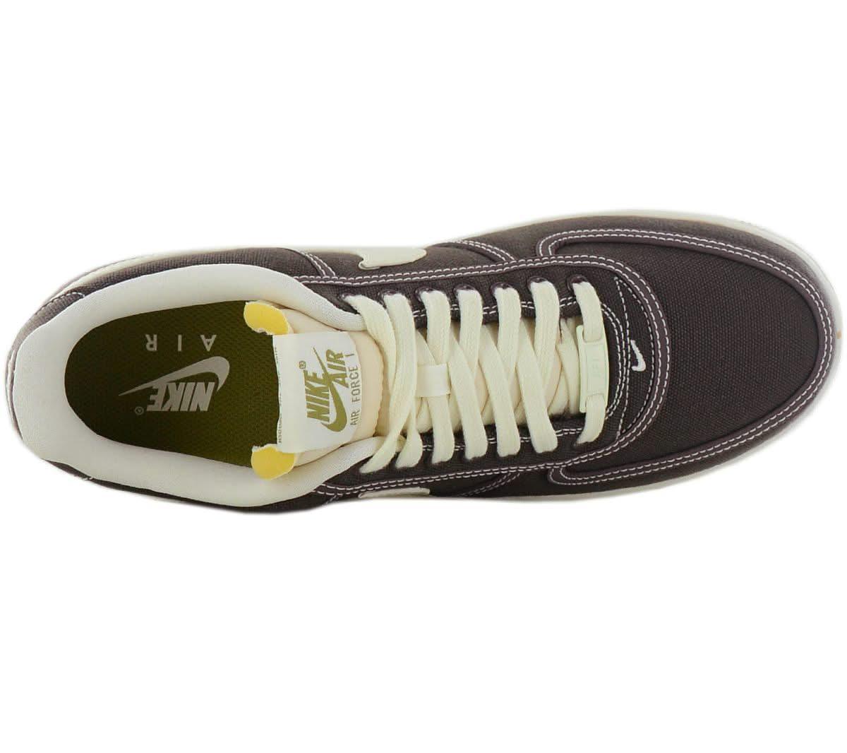 Nike Air Force 1 07 Premium - Sneakers Schuhe Canvas Baroque-Braun CI9349-201