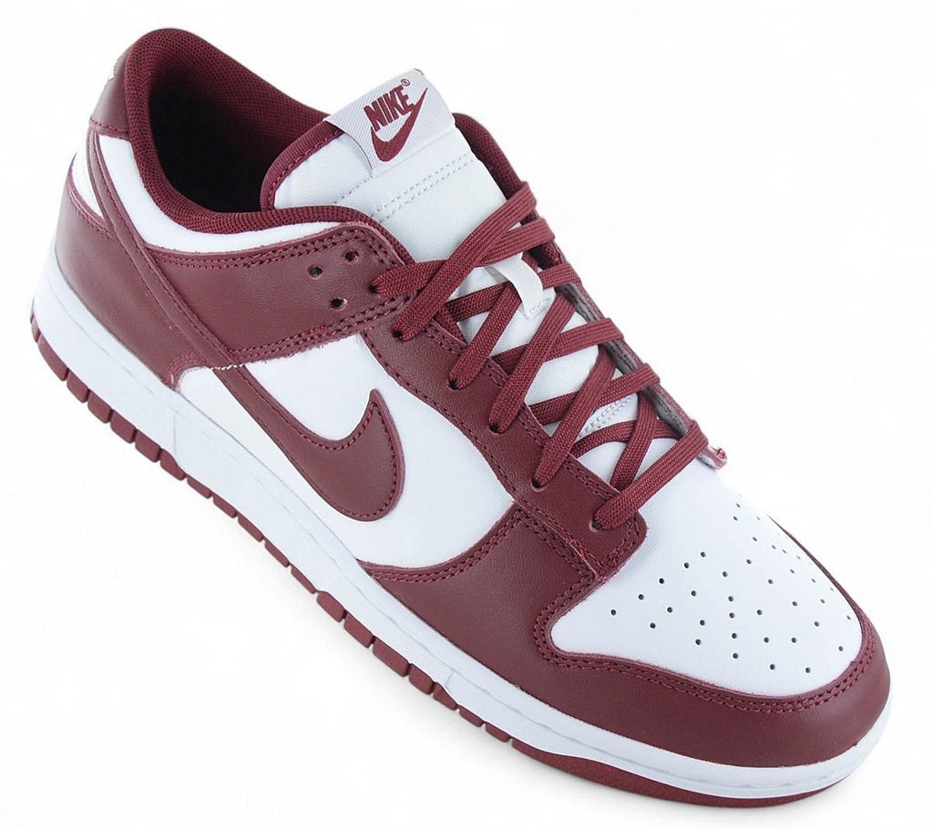 Nike Dunk Low Retro - Herren Sneakers Schuhe Leder Rot-Weiß DD1391-601