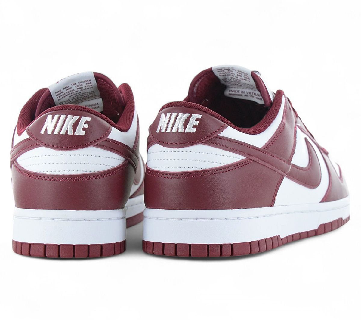 Nike Dunk Low Retro - Herren Sneakers Schuhe Leder Rot-Weiß DD1391-601