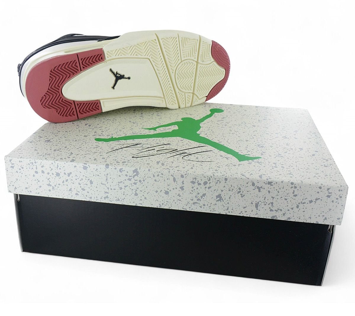 Air JORDAN 4 RM - Herren Sneakers Basketball Schuhe Weiß-Schwarz FQ7939-100