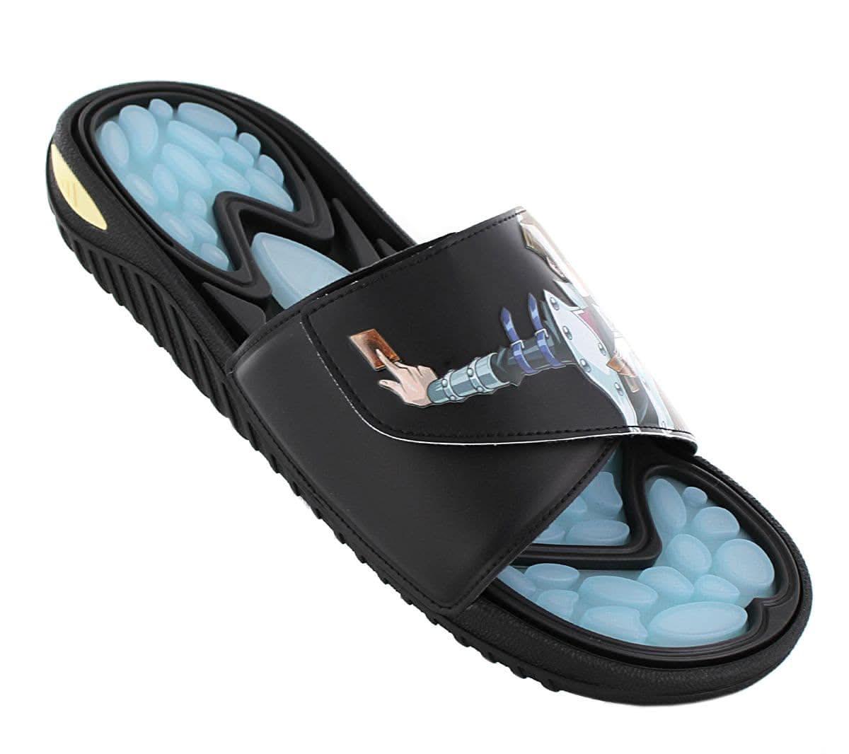 Adidas x YU-GI-OH - Reptossage Slides - Sandalen Badesandalen Badeschuhe Schwarz HQ4276