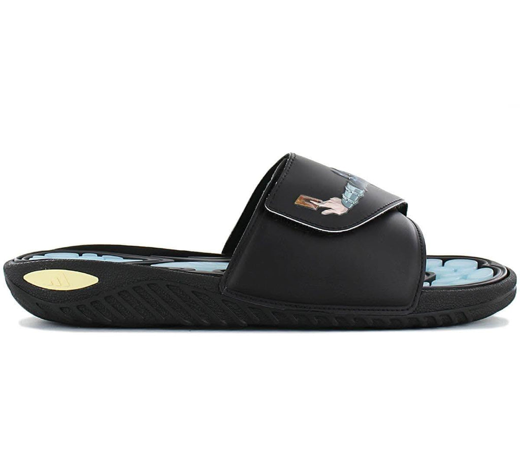 Adidas x YU-GI-OH - Reptossage Slides - Sandalen Badesandalen Badeschuhe Schwarz HQ4276