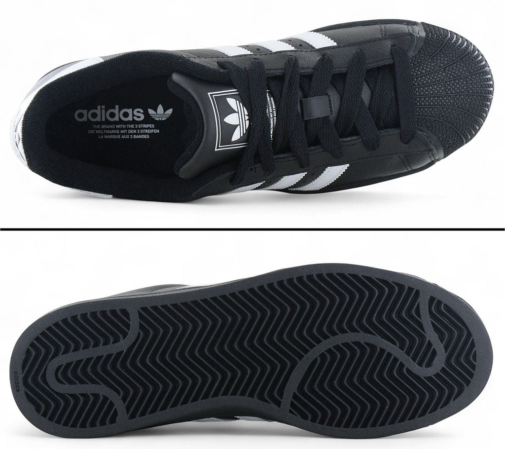 adidas Originals Superstar II - Damen Sneakers Schuhe Schwarz-Weiß JH9977