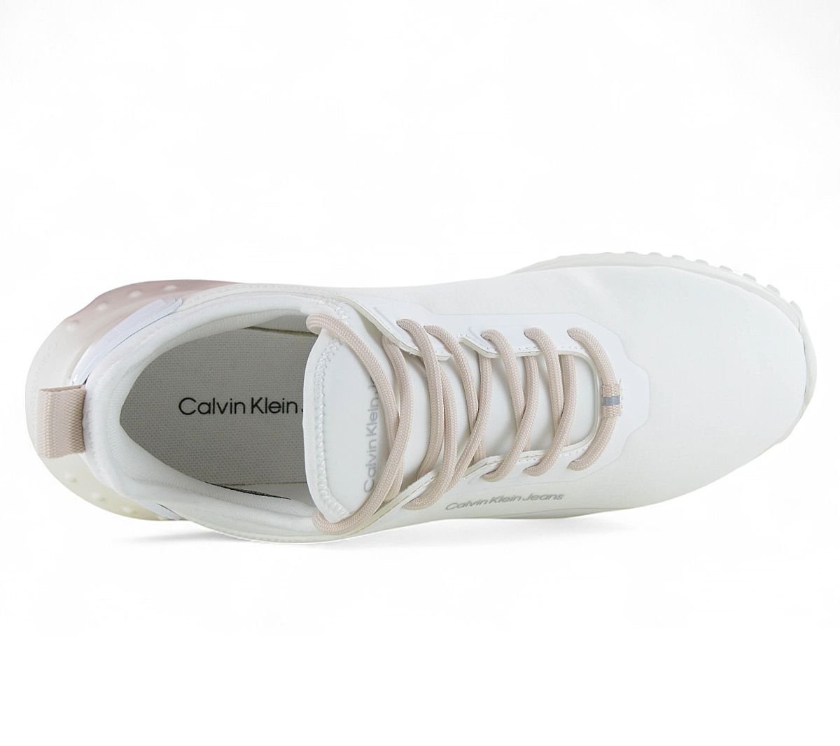 Calvin Klein EVA Runner Sock Mix - Damen Sneakers Schuhe Weiß YW0YW01665
